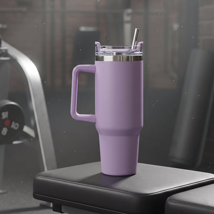 Konvex Hydra Insulated Travel Tumbler 1200 Ml With Handle Straw Purple (1 Pc)