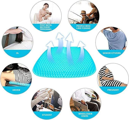 Egg Gel Seat Cushion – Ergonomic Pressure Relief &amp; Breathable Comfort