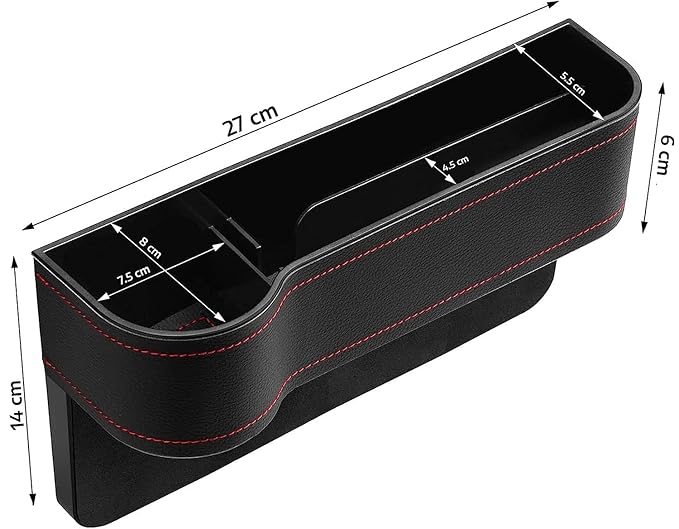 🚗✨  PREMIUM CAR SEAT GAP ORGANIZER | MULTIFUNCTIONAL SEAT CONSOLE STORAGE &amp; GAP FILLER FOR DRIVERS &amp; PASSENGERS 💎🛍️