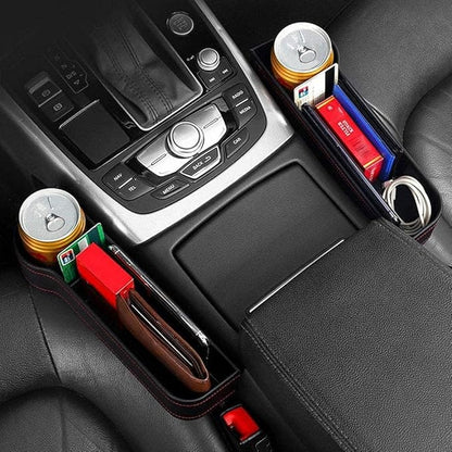 🚗✨  PREMIUM CAR SEAT GAP ORGANIZER | MULTIFUNCTIONAL SEAT CONSOLE STORAGE &amp; GAP FILLER FOR DRIVERS &amp; PASSENGERS 💎🛍️