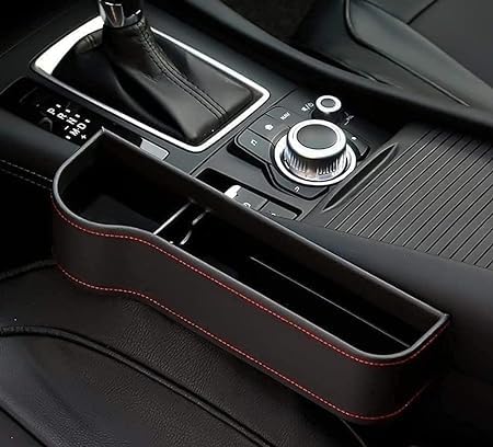 🚗✨  PREMIUM CAR SEAT GAP ORGANIZER | MULTIFUNCTIONAL SEAT CONSOLE STORAGE &amp; GAP FILLER FOR DRIVERS &amp; PASSENGERS 💎🛍️