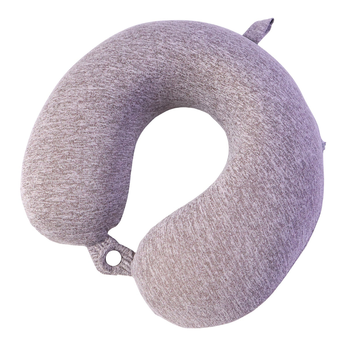 U Shaped Soft Travel Neck Pillow Grey Melange Head Neck Support (1 Pc)