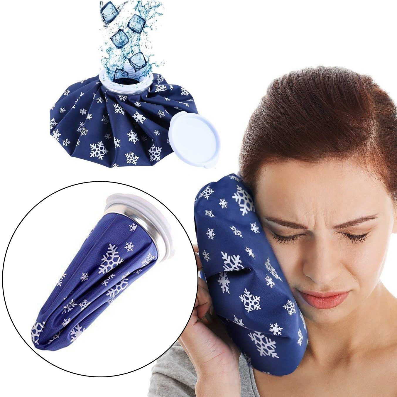 6165 Pain Reliever Ice Bag Used To Overcome Joints Pain In Body.