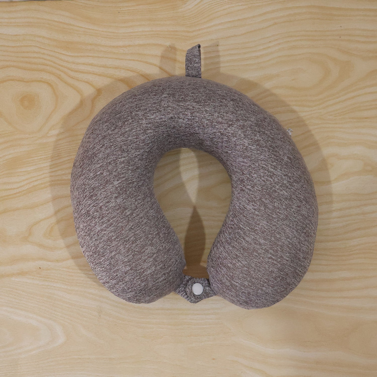 U Shaped Soft Travel Neck Pillow Grey Melange Head Neck Support (1 Pc)