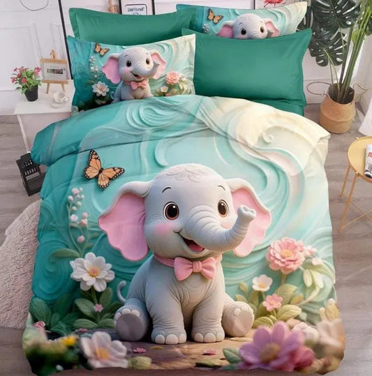 🛏️✨ URBANCARTGO PREMIUM 11D KING SIZE DOUBLE BEDSHEET | 110 × 110 INCHES | 2 PILLOW COVERS | SUPER SOFT MICROFIBER | LUXURY HD PRINTED | FADE RESISTANT &amp; EASY CARE 💎🌸